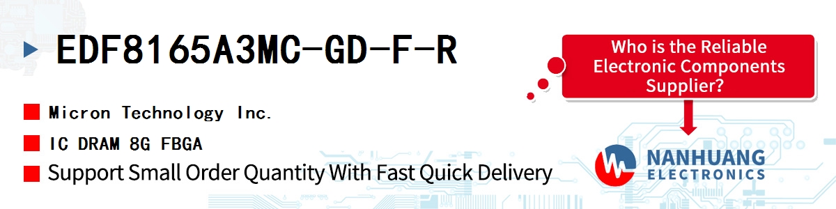 EDF8165A3MC-GD-F-R Micron IC DRAM 8G FBGA
