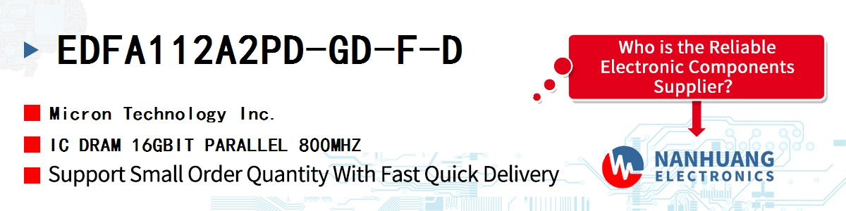EDFA112A2PD-GD-F-D Micron IC DRAM 16GBIT PARALLEL 800MHZ