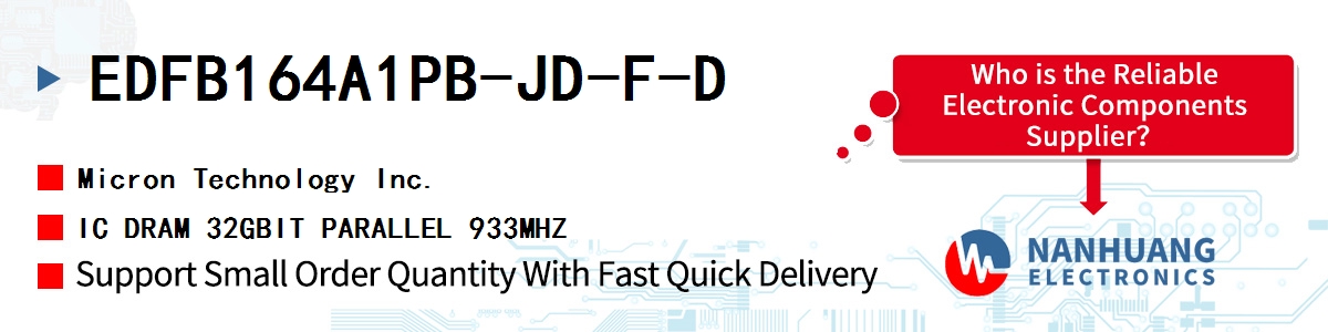 EDFB164A1PB-JD-F-D Micron IC DRAM 32GBIT PARALLEL 933MHZ