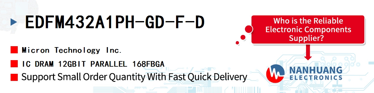 EDFM432A1PH-GD-F-D Micron IC DRAM 12GBIT PARALLEL 168FBGA