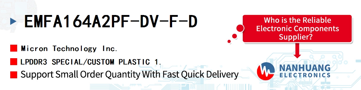 EMFA164A2PF-DV-F-D Micron LPDDR3 SPECIAL/CUSTOM PLASTIC 1.