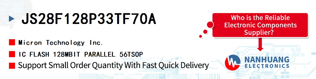 JS28F128P33TF70A Micron IC FLASH 128MBIT PARALLEL 56TSOP