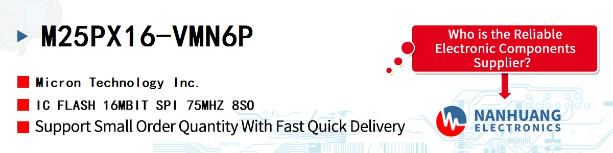 M25PX16-VMN6P Micron IC FLASH 16MBIT SPI 75MHZ 8SO