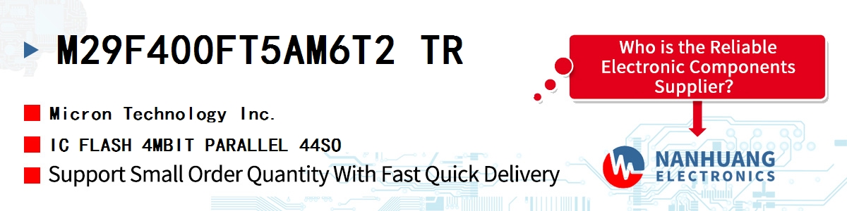 M29F400FT5AM6T2 TR Micron IC FLASH 4MBIT PARALLEL 44SO