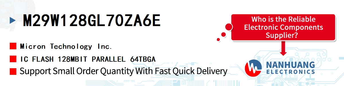 M29W128GL70ZA6E Micron IC FLASH 128MBIT PARALLEL 64TBGA