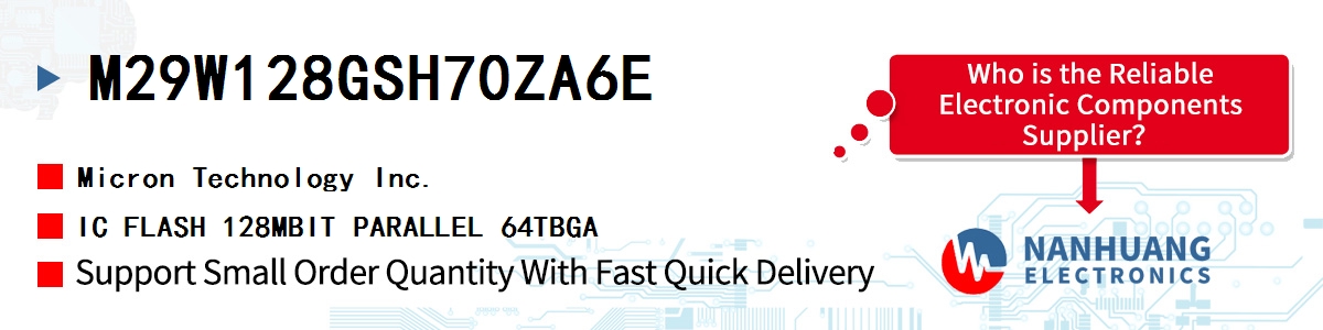 M29W128GSH70ZA6E Micron IC FLASH 128MBIT PARALLEL 64TBGA