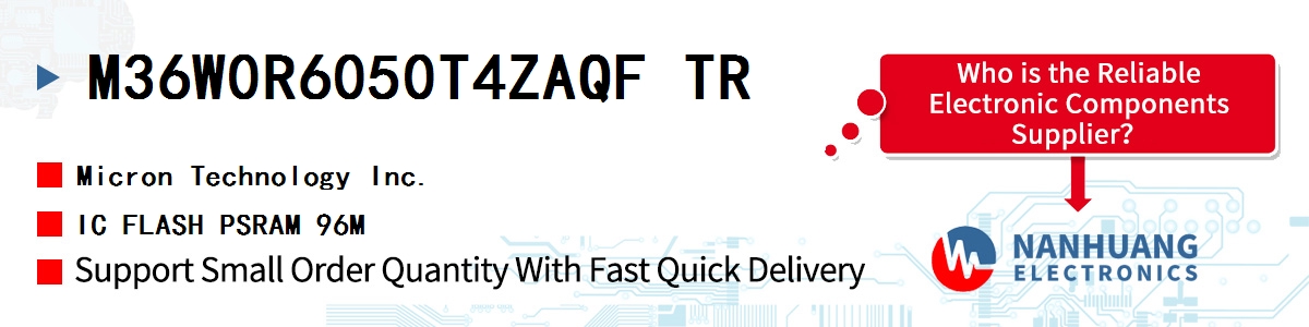 M36W0R6050T4ZAQF TR Micron IC FLASH PSRAM 96M