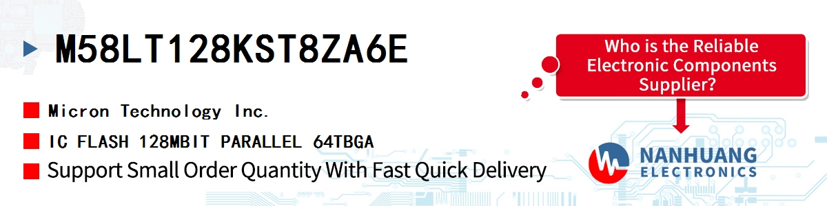 M58LT128KST8ZA6E Micron IC FLASH 128MBIT PARALLEL 64TBGA