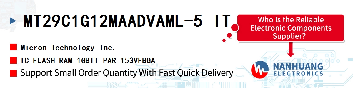 MT29C1G12MAADVAML-5 IT Micron IC FLASH RAM 1GBIT PAR 153VFBGA