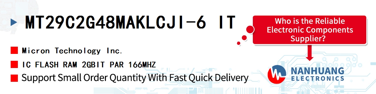 MT29C2G48MAKLCJI-6 IT Micron IC FLASH RAM 2GBIT PAR 166MHZ