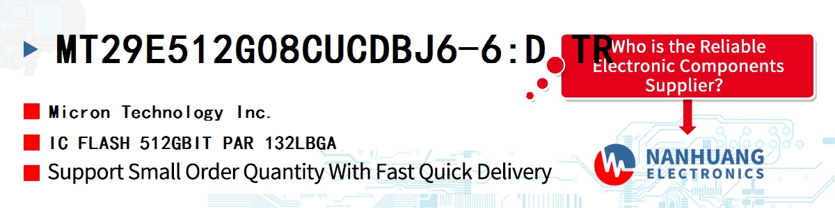 MT29E512G08CUCDBJ6-6:D TR Micron IC FLASH 512GBIT PAR 132LBGA