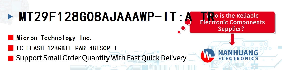 MT29F128G08AJAAAWP-IT:A TR Micron IC FLASH 128GBIT PAR 48TSOP I