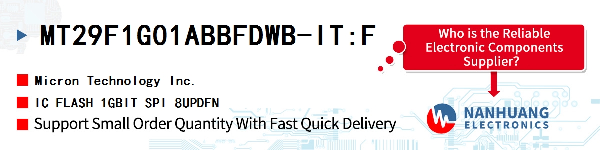 MT29F1G01ABBFDWB-IT:F Micron IC FLASH 1GBIT SPI 8UPDFN