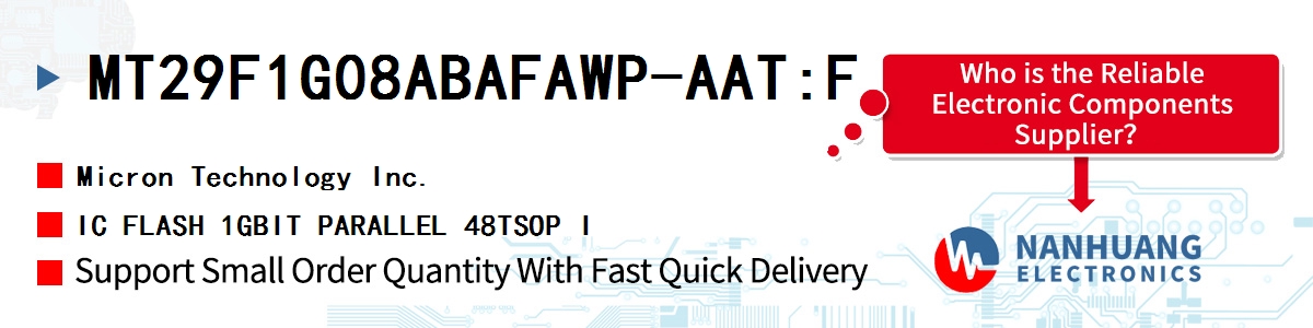 MT29F1G08ABAFAWP-AAT:F Micron IC FLASH 1GBIT PARALLEL 48TSOP I