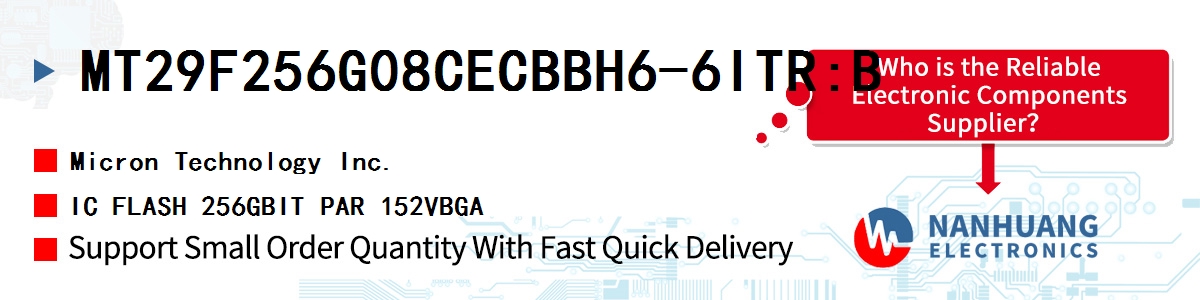MT29F256G08CECBBH6-6ITR:B Micron IC FLASH 256GBIT PAR 152VBGA