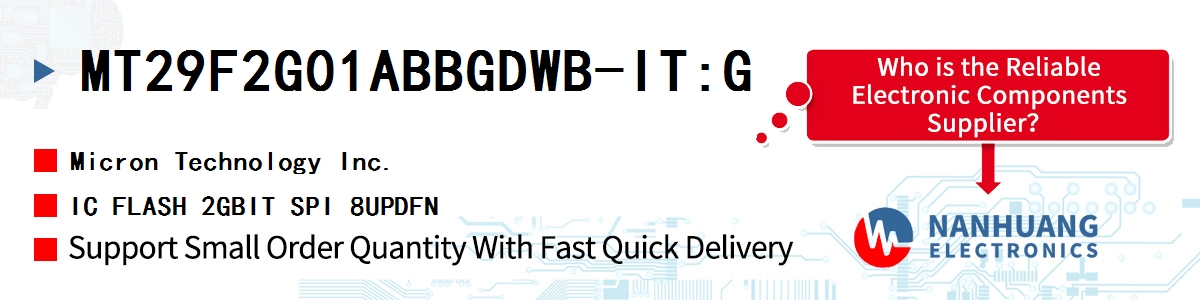 MT29F2G01ABBGDWB-IT:G Micron IC FLASH 2GBIT SPI 8UPDFN