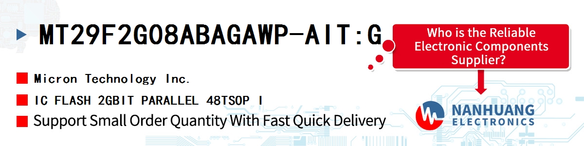 MT29F2G08ABAGAWP-AIT:G Micron IC FLASH 2GBIT PARALLEL 48TSOP I