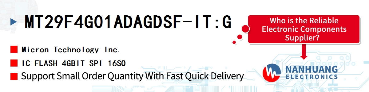 MT29F4G01ADAGDSF-IT:G Micron IC FLASH 4GBIT SPI 16SO