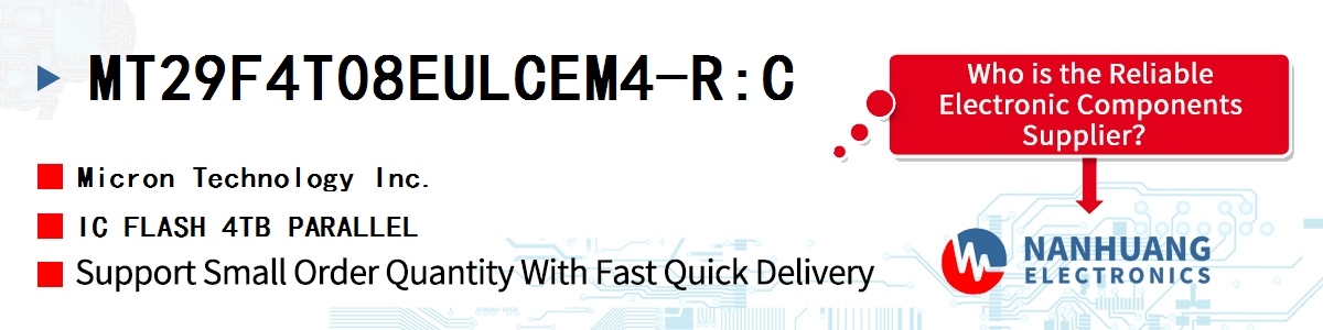 MT29F4T08EULCEM4-R:C Micron IC FLASH 4TB PARALLEL
