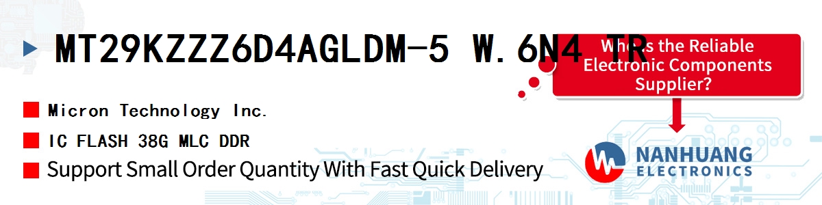 MT29KZZZ6D4AGLDM-5 W.6N4 TR Micron IC FLASH 38G MLC DDR
