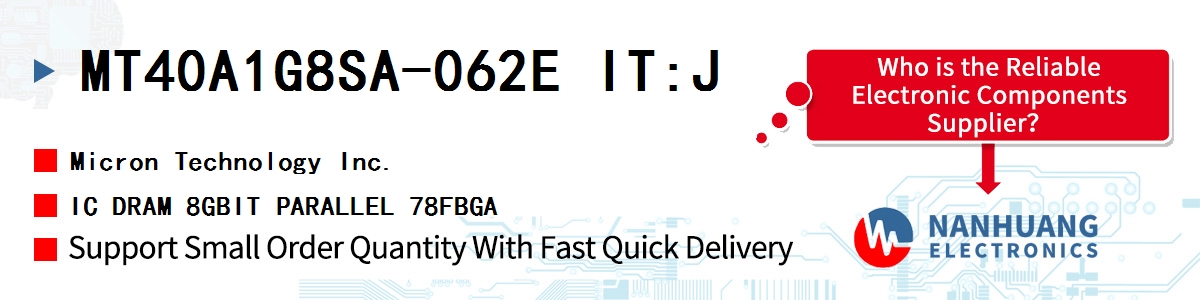 MT40A1G8SA-062E IT:J Micron IC DRAM 8GBIT PARALLEL 78FBGA