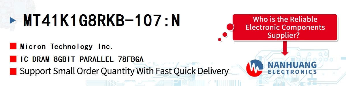 MT41K1G8RKB-107:N Micron IC DRAM 8GBIT PARALLEL 78FBGA