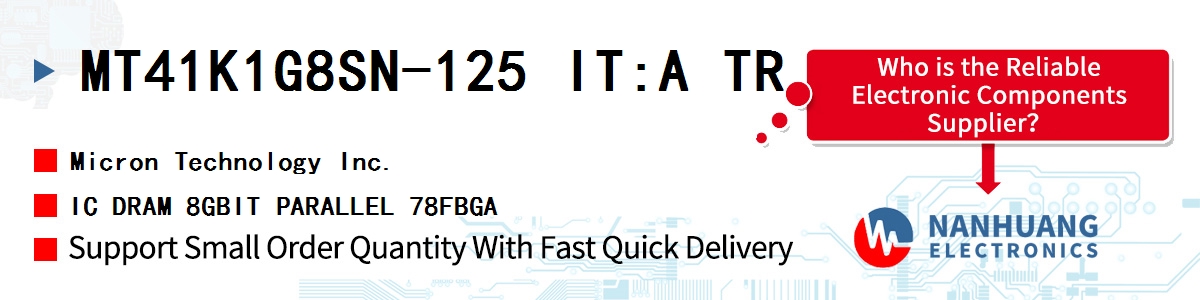 MT41K1G8SN-125 IT:A TR Micron IC DRAM 8GBIT PARALLEL 78FBGA