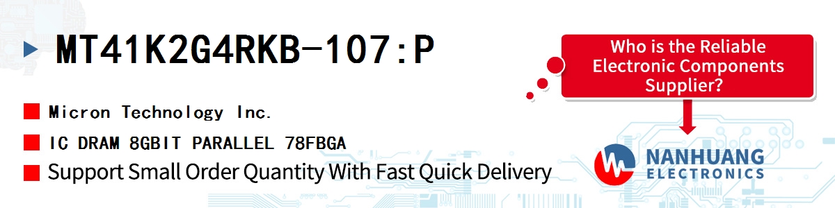 MT41K2G4RKB-107:P Micron IC DRAM 8GBIT PARALLEL 78FBGA