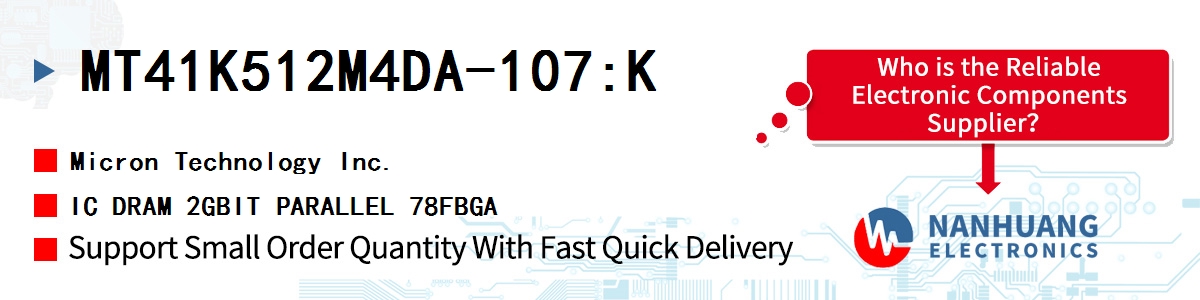MT41K512M4DA-107:K Micron IC DRAM 2GBIT PARALLEL 78FBGA