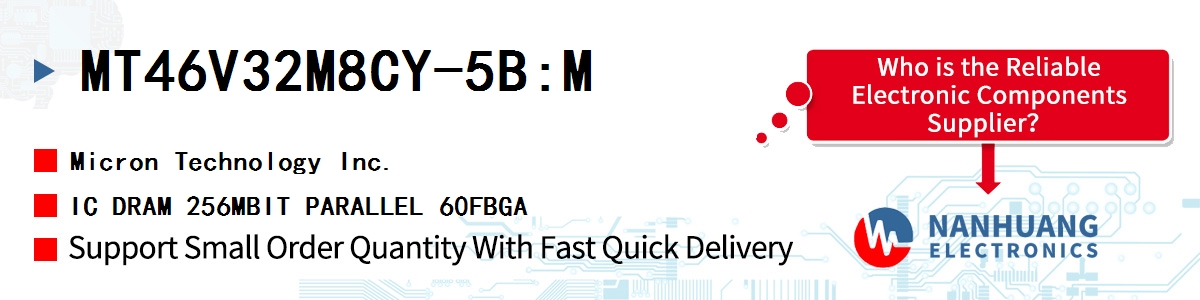 MT46V32M8CY-5B:M Micron IC DRAM 256MBIT PARALLEL 60FBGA