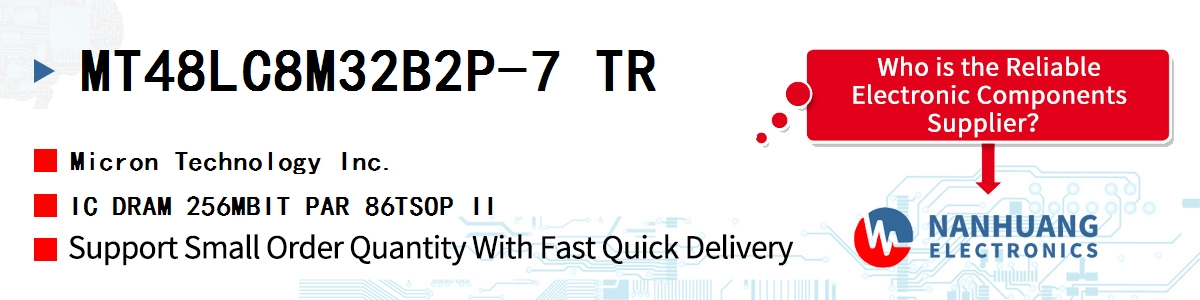 MT48LC8M32B2P-7 TR Micron IC DRAM 256MBIT PAR 86TSOP II