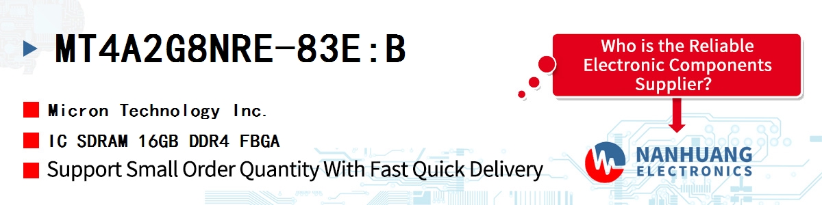 MT4A2G8NRE-83E:B Micron IC SDRAM 16GB DDR4 FBGA