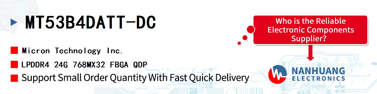 MT53B4DATT-DC Micron LPDDR4 24G 768MX32 FBGA QDP