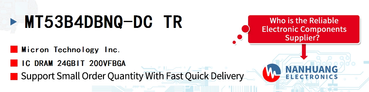 MT53B4DBNQ-DC TR Micron IC DRAM 24GBIT 200VFBGA