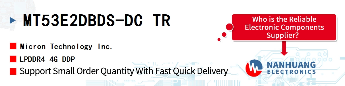 MT53E2DBDS-DC TR Micron LPDDR4 4G DDP
