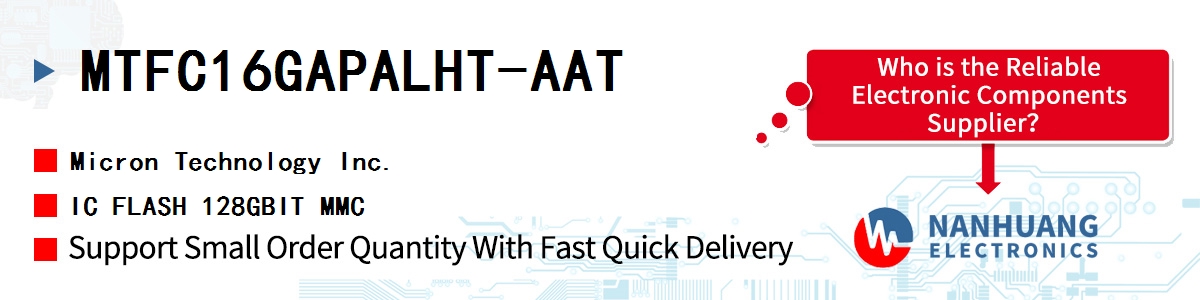 MTFC16GAPALHT-AAT Micron IC FLASH 128GBIT MMC
