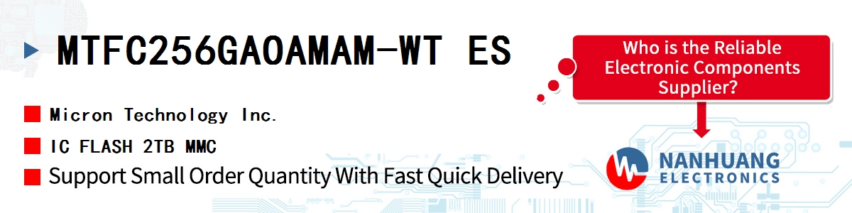 MTFC256GAOAMAM-WT ES Micron IC FLASH 2TB MMC