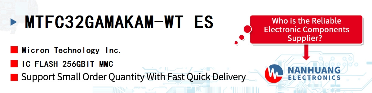 MTFC32GAMAKAM-WT ES Micron IC FLASH 256GBIT MMC