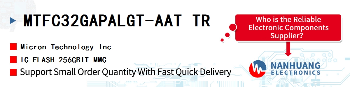 MTFC32GAPALGT-AAT TR Micron IC FLASH 256GBIT MMC