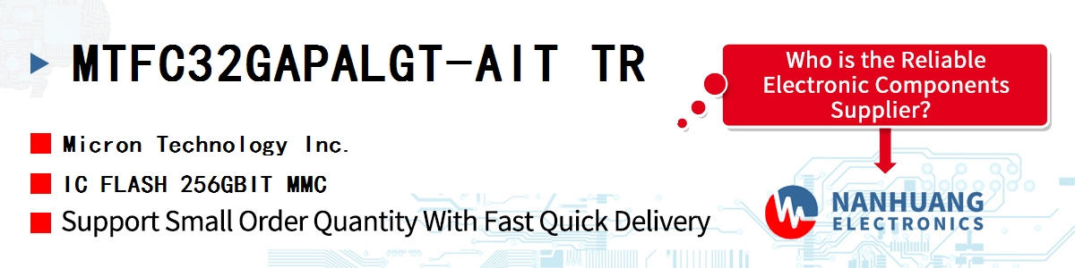 MTFC32GAPALGT-AIT TR Micron IC FLASH 256GBIT MMC