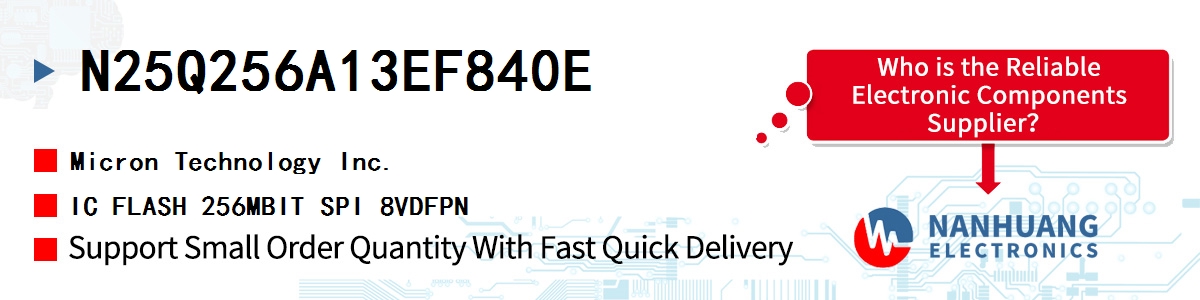 N25Q256A13EF840E Micron IC FLASH 256MBIT SPI 8VDFPN