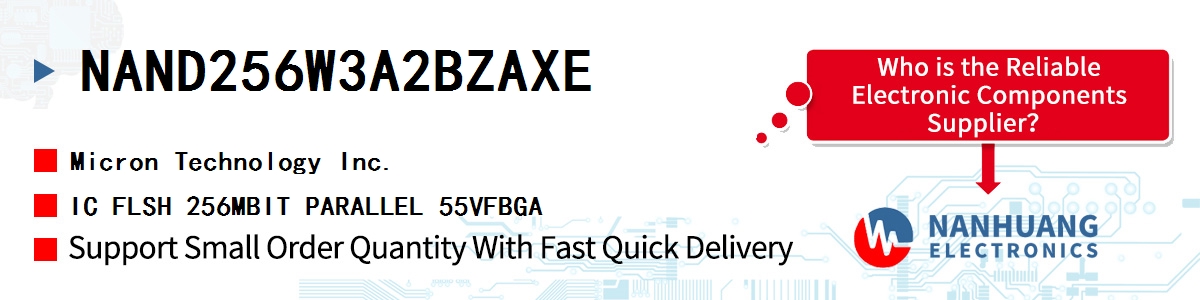 NAND256W3A2BZAXE Micron IC FLSH 256MBIT PARALLEL 55VFBGA