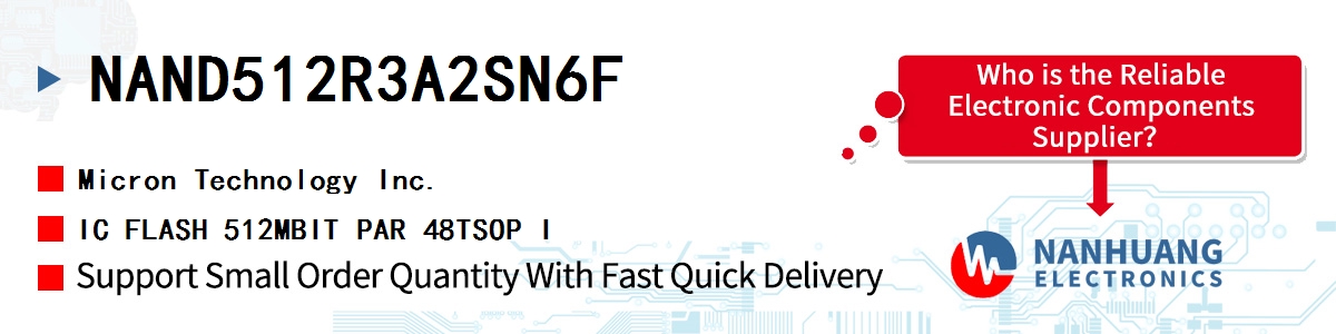 NAND512R3A2SN6F Micron IC FLASH 512MBIT PAR 48TSOP I