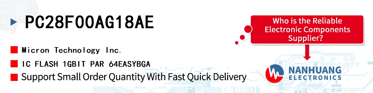 PC28F00AG18AE Micron IC FLASH 1GBIT PAR 64EASYBGA