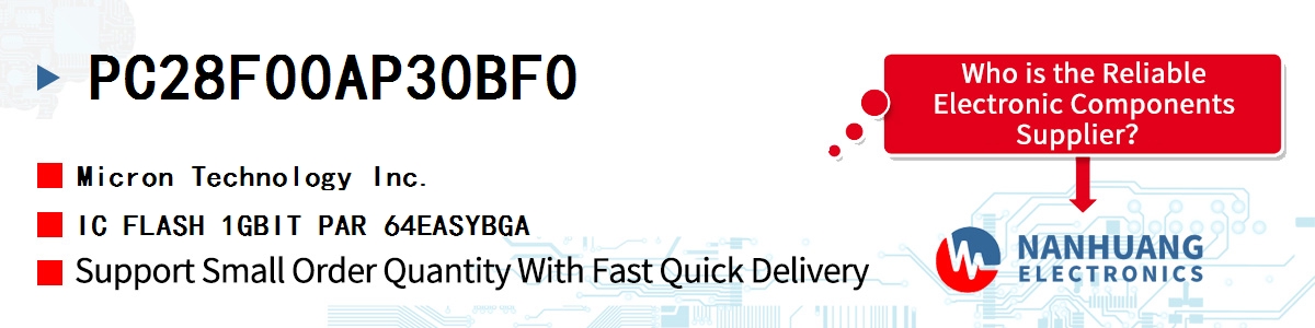 PC28F00AP30BF0 Micron IC FLASH 1GBIT PAR 64EASYBGA