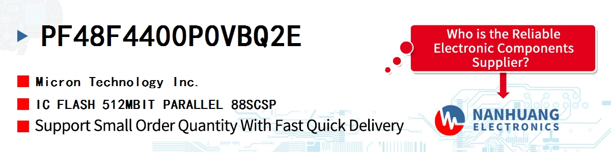 PF48F4400P0VBQ2E Micron IC FLASH 512MBIT PARALLEL 88SCSP