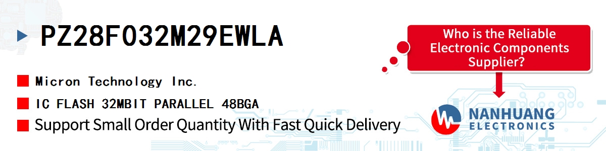 PZ28F032M29EWLA Micron IC FLASH 32MBIT PARALLEL 48BGA