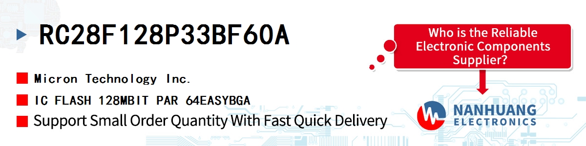 RC28F128P33BF60A Micron IC FLASH 128MBIT PAR 64EASYBGA