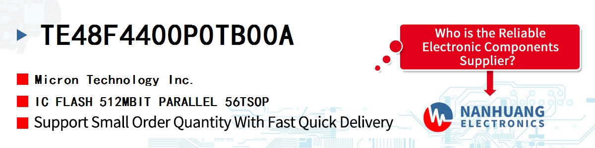TE48F4400P0TB00A Micron IC FLASH 512MBIT PARALLEL 56TSOP